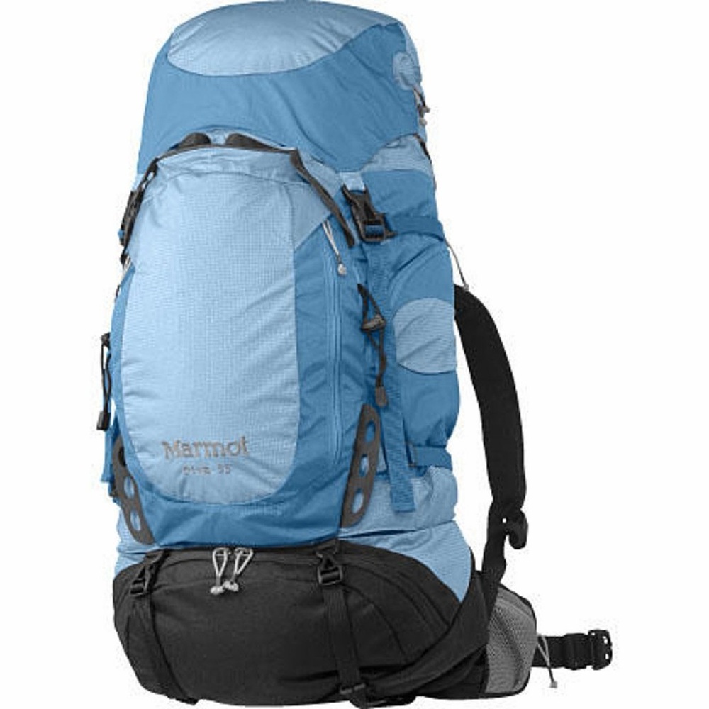 Marmot Diva 55L Blue and Gray Hiking Backpack